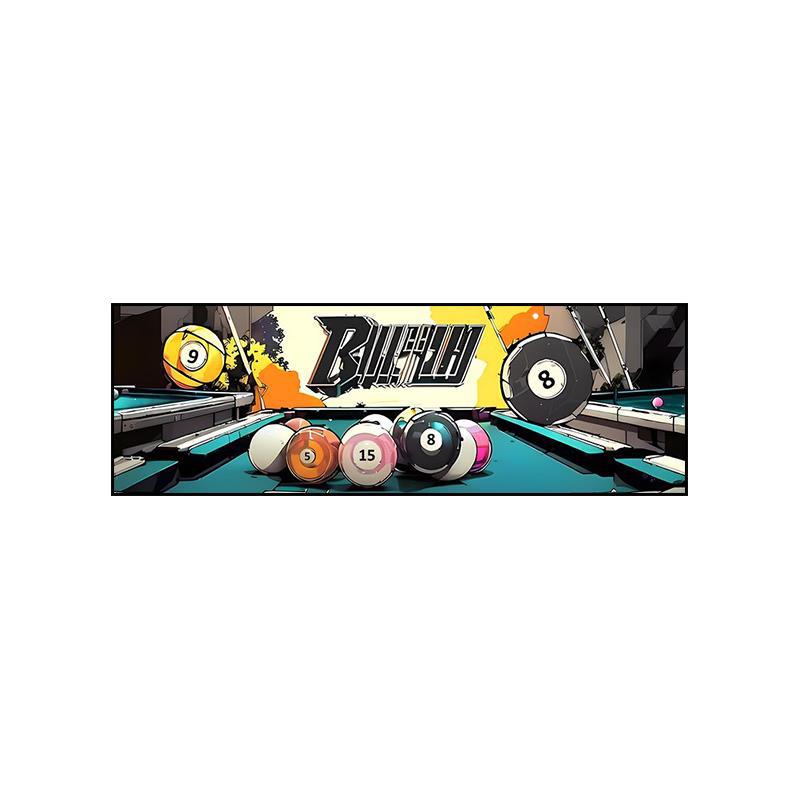 Billiard room decorative painting industrial style bar KTV box hanging painting entertainment club pool hall graffiti billiards mural
