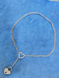 Love lock with diamonds 8mm63cm