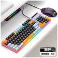 Raiku t28 wired membrane keypad with rotary encoder, tri-color backlit, mechanical feel, desktop computer office keyboard