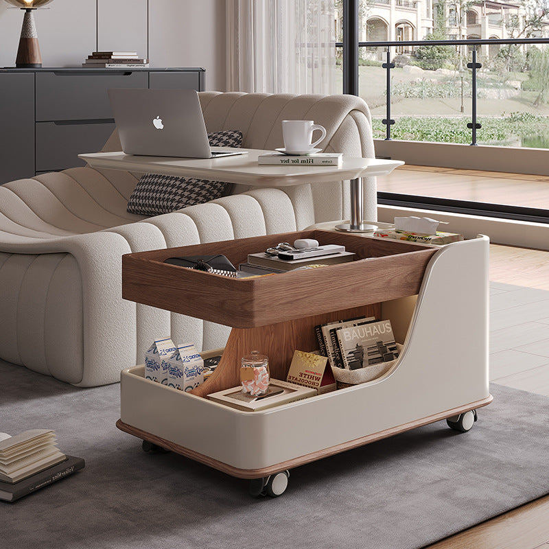 Movable coffee table small apartment modern accessible luxury sofa living room adjustablefor home trolley side table tea table adjustable table