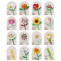 artificial bouquet single preserved flower desktop decoration toy rose flower assemble building block insert toy