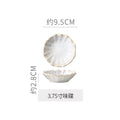 Embossed retro ceramic dinnerware set - french-inspired plates, high-end steak plates, dessert bowls, and rice bowls for home use