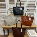Thailand gentle woman handbag women's bag large capacity letter embossed tote bag cross-border new single shoulder bag