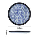 10inch disc with edge - water ripple