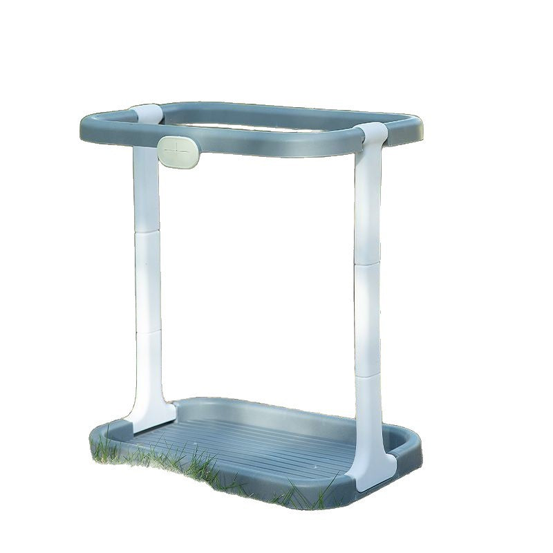 Newly upgraded outdoor folding trash can rack - portable storage for camping, home, and outdoor kitchen use - includes outdoor trash bag holder