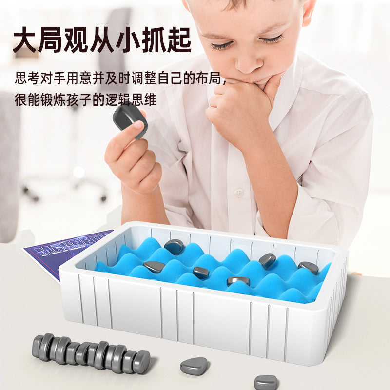 【half price clearance】kids' magnetic effect chess game - parent-child interactive tabletop battle chess educational toy wholesale