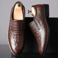 2024 new versatile men's leather shoes - soft sole business casual loafers - perfect for work, security, and dad shoes - wholesale available