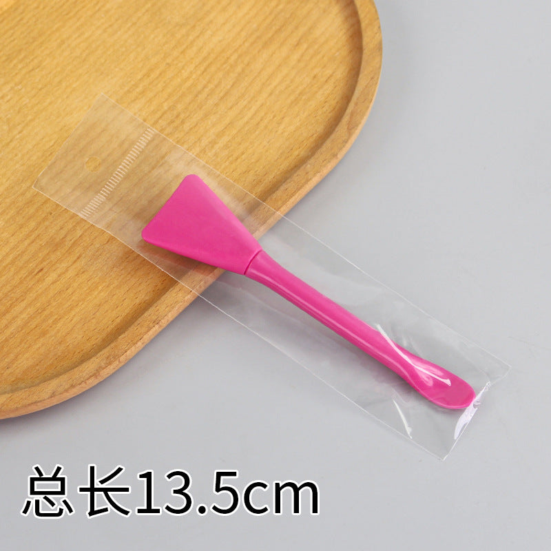 Beauty silicone brush facial mask brush makeup brush soft bristle head brush mud mask beauty tool fan-shaped fruit acid brush