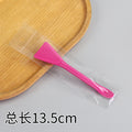 Rose red silicone brush with scoop