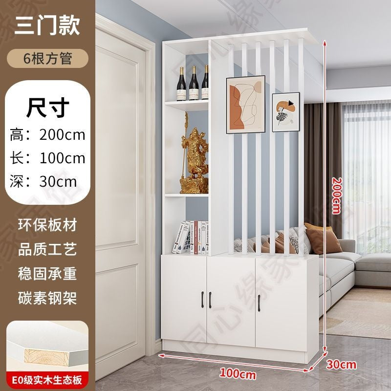 Entrance door shoe cabinet, entrance cabinet, all-in-one screen partition, living room cover, wine cabinet, storage rack, prosperous decoration cabinet