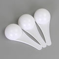 30ml plastic measuring spoon - round bottom, ideal for fertilizer, liquids, powders, and pet food. non-edible, holds 30 grams of water