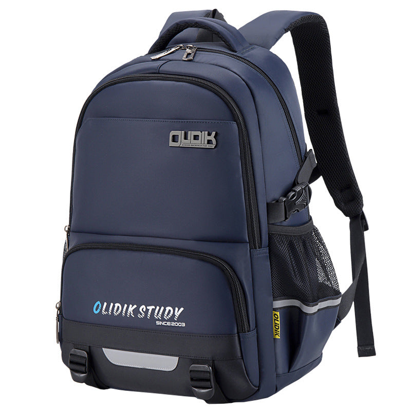 School bag for boys, primary school students, grades 3 to 5 and 6, junior high school students, large-capacity children's backpack, spine protection and burden reduction backpack