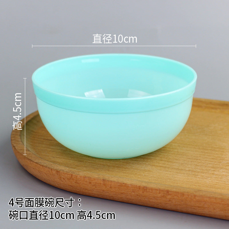 Beauty bowl spa mask mixing tool plastic mask bowl wholesale set - flat rim bowl