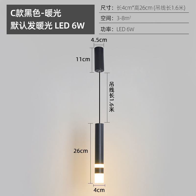 Chandelier bedside indoor bedroom lights ins Internet celebrities Nordic simple creative small personality restaurant bar lighting