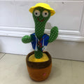 Dancing cactus singing talking dancing stuffed toy twisting goose kids birthday gift street stall toys wholesale