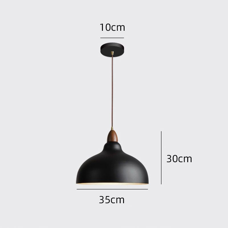 Japanese-style restaurant pendant light, designer retro dining table lamp, minimalist modern art creative homestay solid wood lighting fixture
