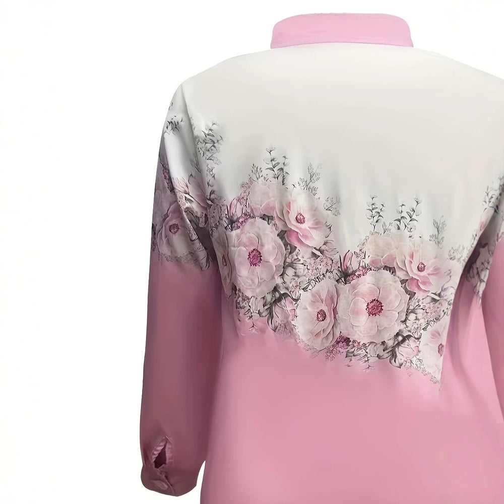 wholesale women's long-sleeved shirts, trendy all-season shirts with popular cross-border print designs, dropshipping available