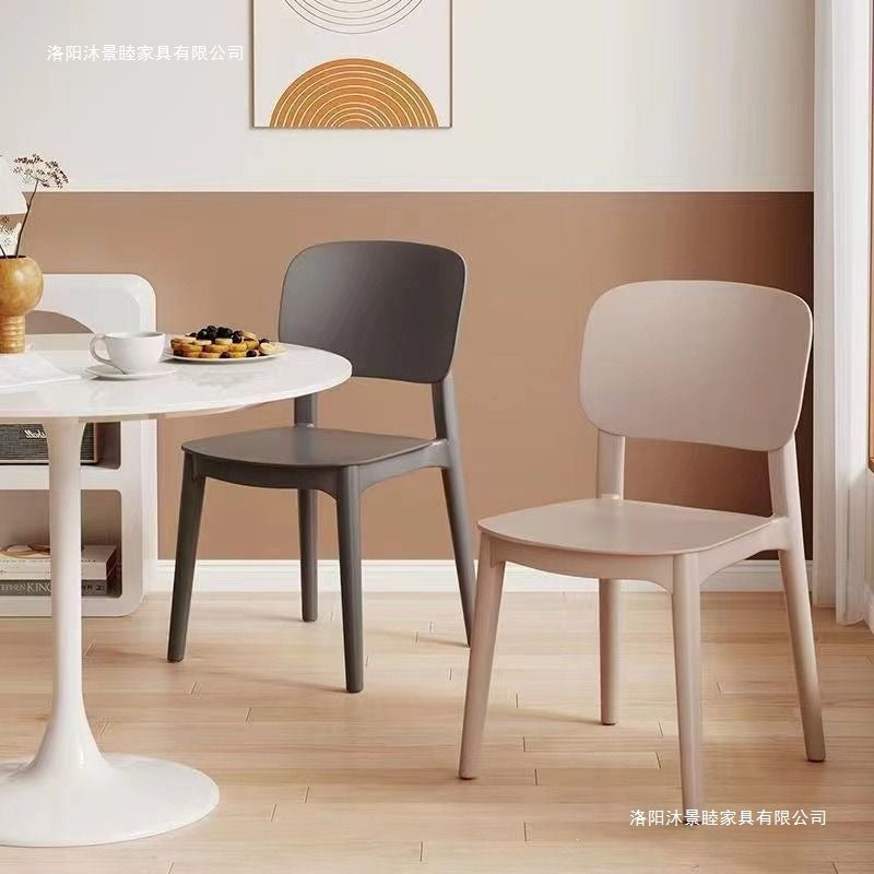 Plastic chair for homethickened dining table dining chair comfortable for long sitting commercial modern casual stool back chair