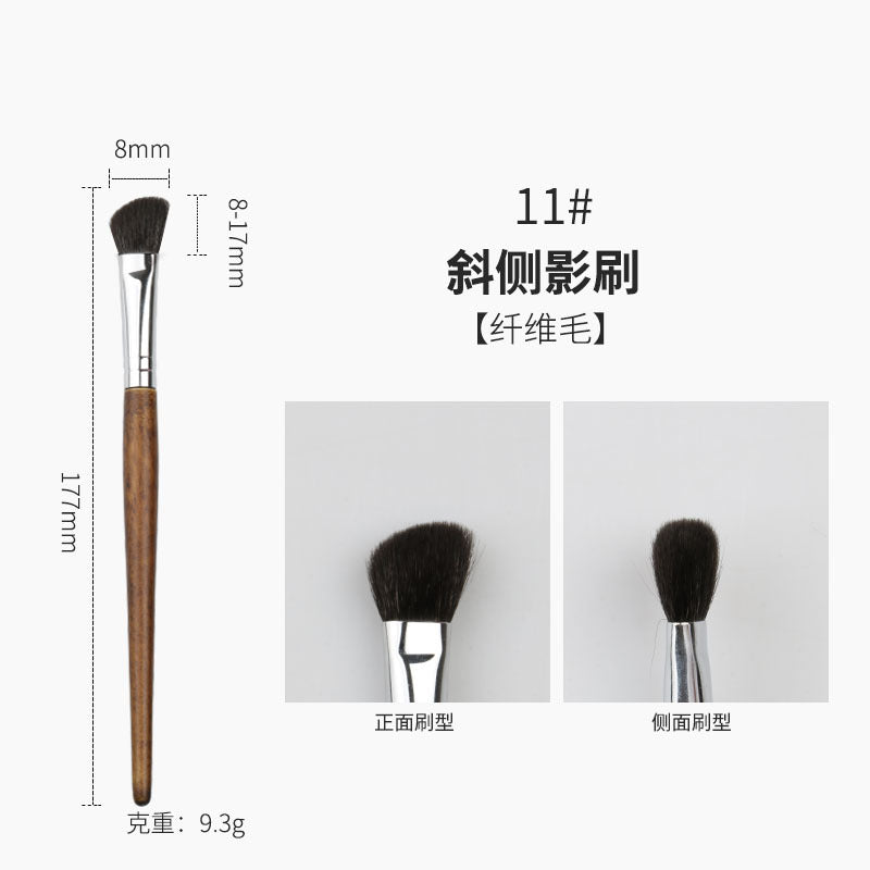 Professional makeup brush set with wooden handles - cangzhou full set: soft blush brush, foundation brush, contour brush, eyeshadow brush, and more