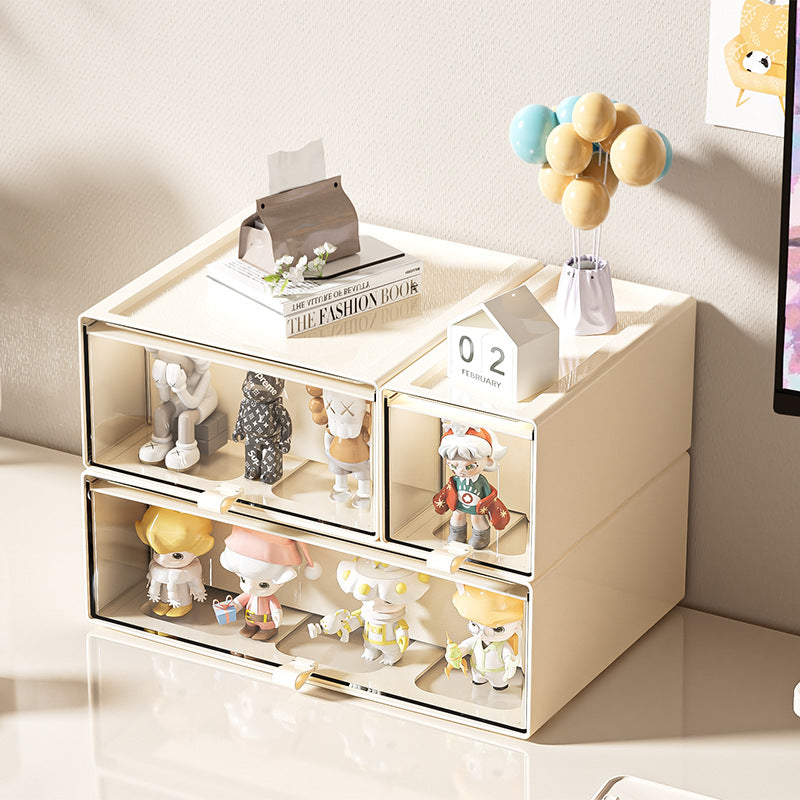 Blind box Figure display box Household drawer type dust-proof storage display box Transparent POP MART storage box