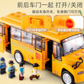 Large school bus toy for boys, baby bus bus early education educational children's car model, children's day gift