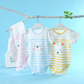 Baby short-sleeved romper, summer thin romper, triangle romper, newborn summer pajamas, baby onesie