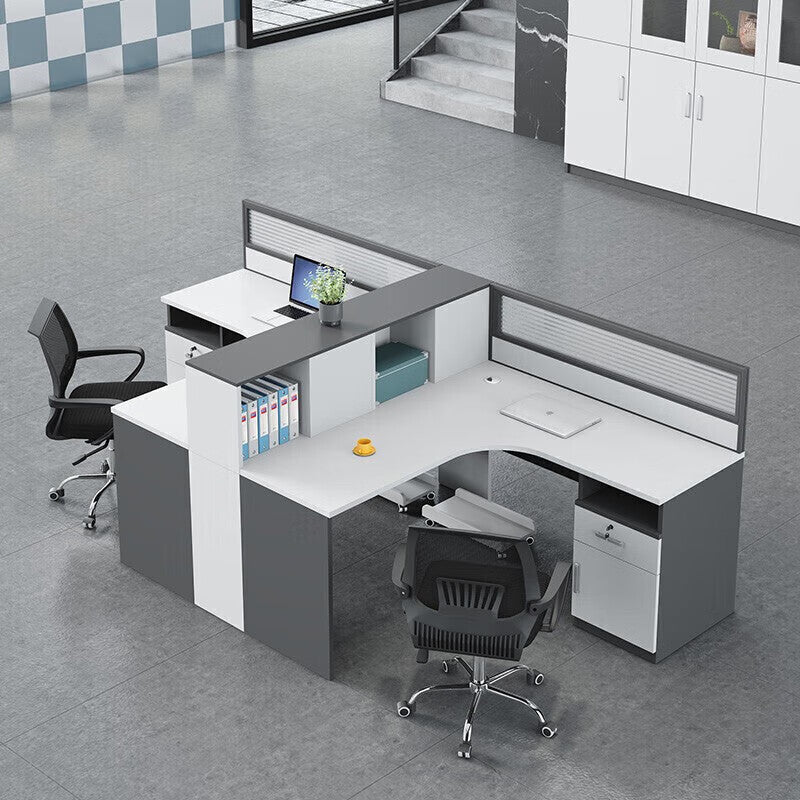 Shengli office desk and chair combination screen workstation partition card slot computer desk financial staff desk