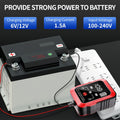Ultra-thin 6v 12v charger (ase adapter cable) motorcycle lawn mower car battery charger