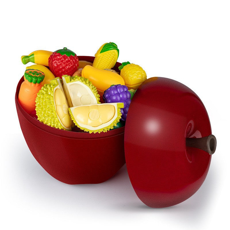Kids' fruit cutting playset - peel, slice, and chew! early education toy for babies - realistic simulation to enhance cognitive skills