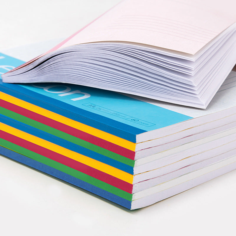 Deli 7658 Office Wireless Binding Book (Mixed) -60 Sheets-A4 Notepad/Work Notebook