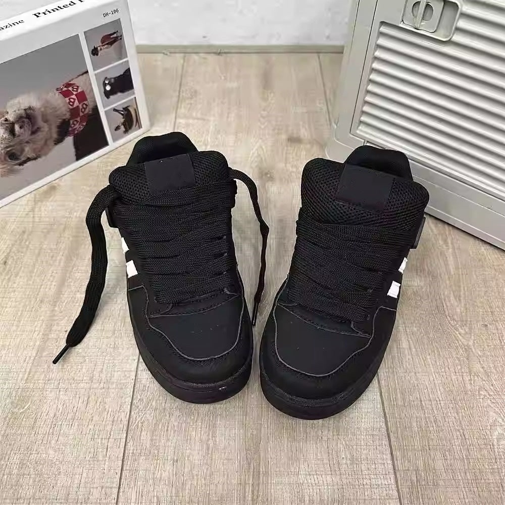 Hong kong style sneakers women's shoes ins trend 2026 spring and summer new arrivalniche styleeasiest for match sports casualcouple bread shoes