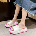 2025 women's summer new style platform slippers - thick-soled, indoor/outdoor, fashionable thong sandals, fairy style cool slippers