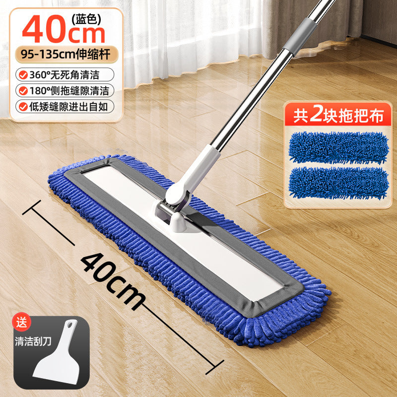 For homethickened chenille flat mop new arrival large panel one mop net hand wash free cleaning lazy handy gadget