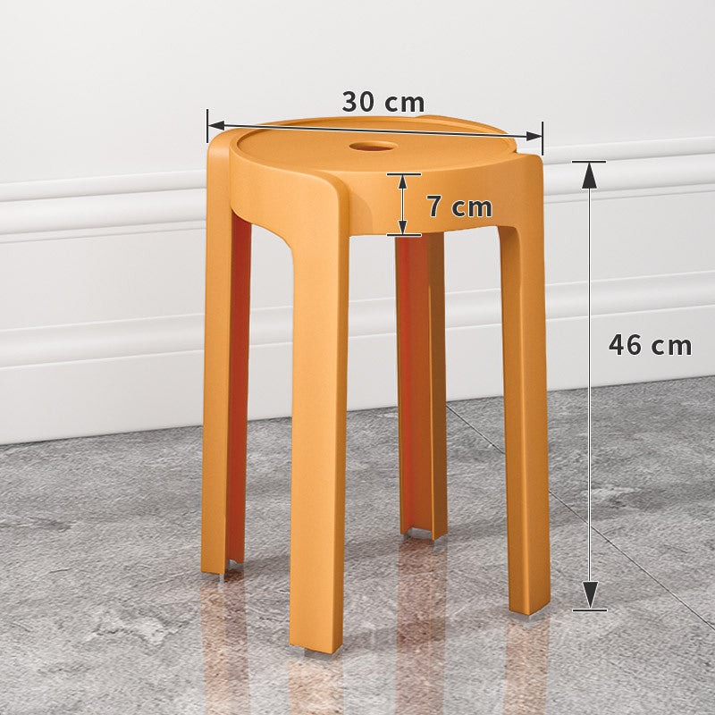 Thickened plastic stoolfor home stackable dining table bench long sitting comfortable chair windmill stool plastic round stool