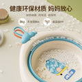 Baby foldable wash basin - kids' bath tub for washing face, bottom, and feet - newborn and infant-sized
