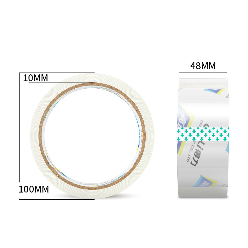 Deli Stationery 30203 Sealing Tape Packing Tape 4.8cm * 60y Large Transparent Tape 6 rolls/tube width tape