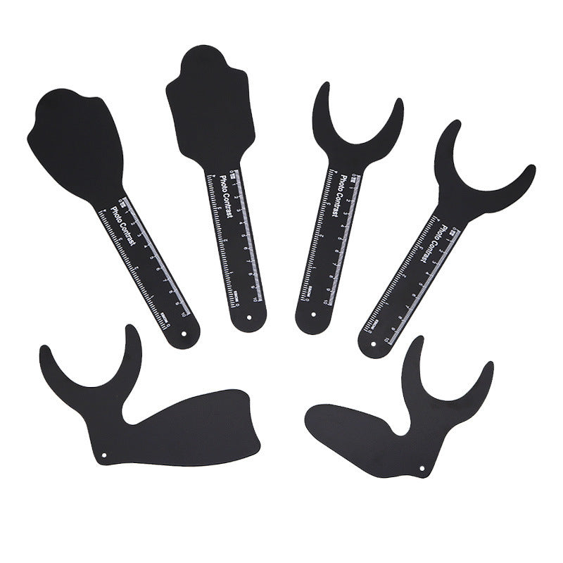 Dental tools, black background plate, orthodontic materials, retractor reflector, photo inside the mouth, photography, back plate wholesale