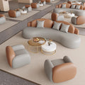 Hotel lobby, lobby, vip rest area, reception, sofa, guest sales department, curved sofa, sales department, negotiation group