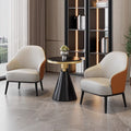Luxury reception & negotiation table and chair set - ideal for sales centers, lounges, small round tables, leather sofa chairs, showrooms, and 4s stores