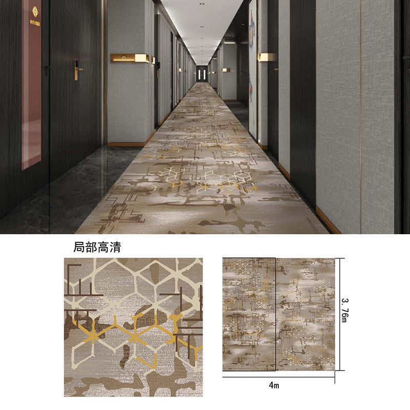 In stock haima 800g nylon carpet hotel corridor aisle thickened flame retardant b1 fireproof bedroom carpet