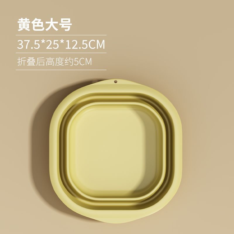Collapsible washbasin - portable travel basin, thickened plastic basin, available in small and large sizes, perfect for home, dorm, and laundry use