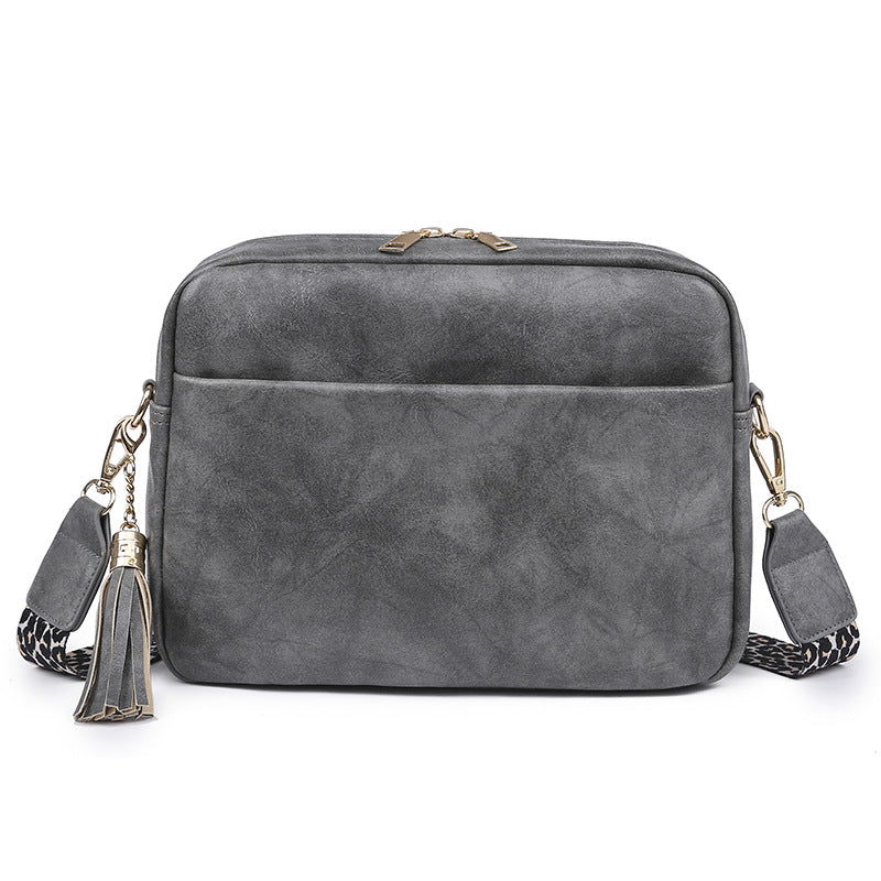 Cross-border wholesale wide shoulder strap bags women's bags new candy-colored women's shoulder bags, casual messenger small square bags