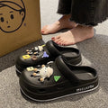 2024 new eva clogs summer women's outdoor thick-soled beach sandals "stomping on shit" comfort non-slip girls' slippers wholesale