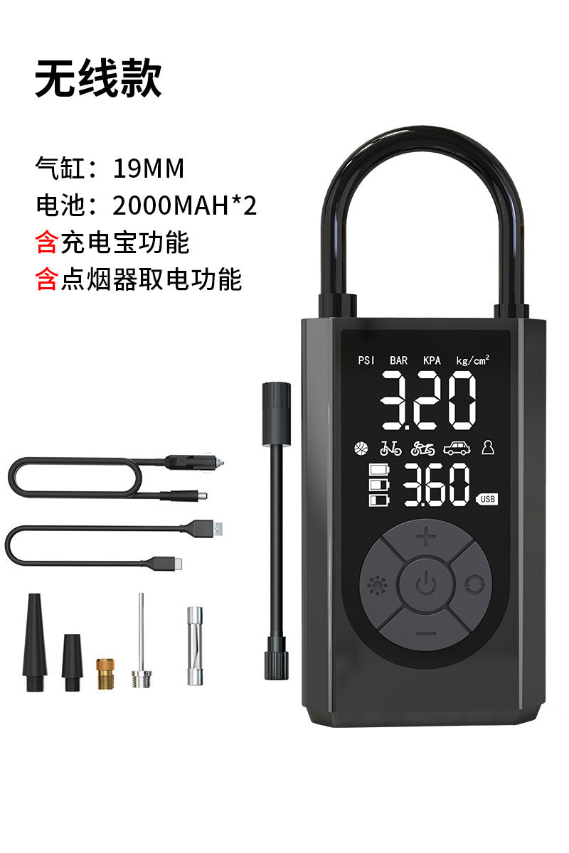 Portable Mini Self-owned Electric Tire Pump Air Pump Handheld Car Charging Dual-purpose Car Air Pump