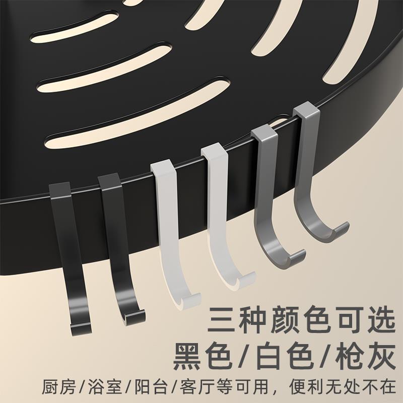 Wholesale storage rack hooks kitchen hanging rack j-shaped hook solid space aluminum nail-free hook movable card hook accessories