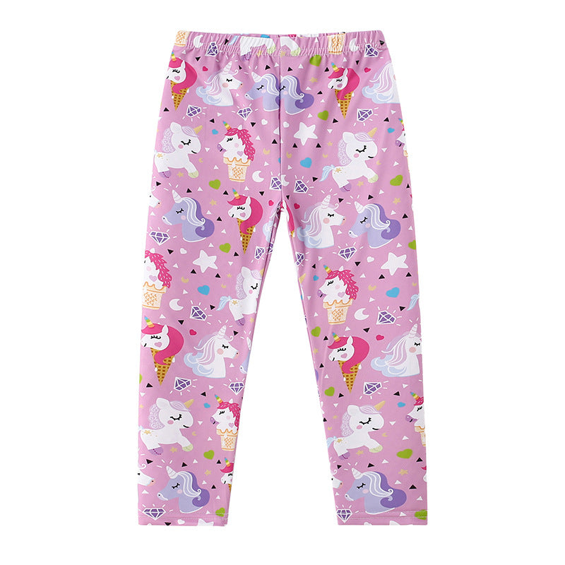 new girls' leggings: lightweight milk silk, perfect for spring and autumn. can be worn as outerwear. spring/summer style, ankle length