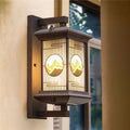 Outdoor wall light waterproof courtyard villa porch pillar lamp balcony aisle new chinese style wall lamp led gate light