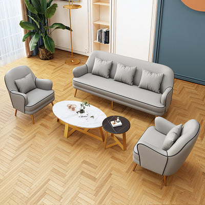 Single sofa for home living room small apartment casual chair sales department business negotiation hotel reception sofa chair