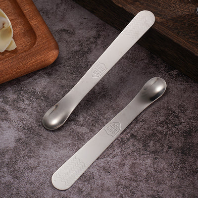 304 stainless steel double-ended multi-purpose dumpling spoon - kitchen utensil for filling, wonton scooping, and stirring