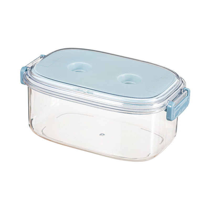 Food grade portable fruit fresh-keeping box with water filter outdoor camping picnic sealed bento box mobile small refrigerator